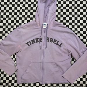 vintage tinkerbell zip up hoodie